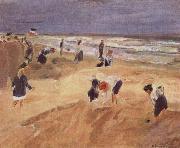 Max Liebermann THe Beach at Nordwijk oil